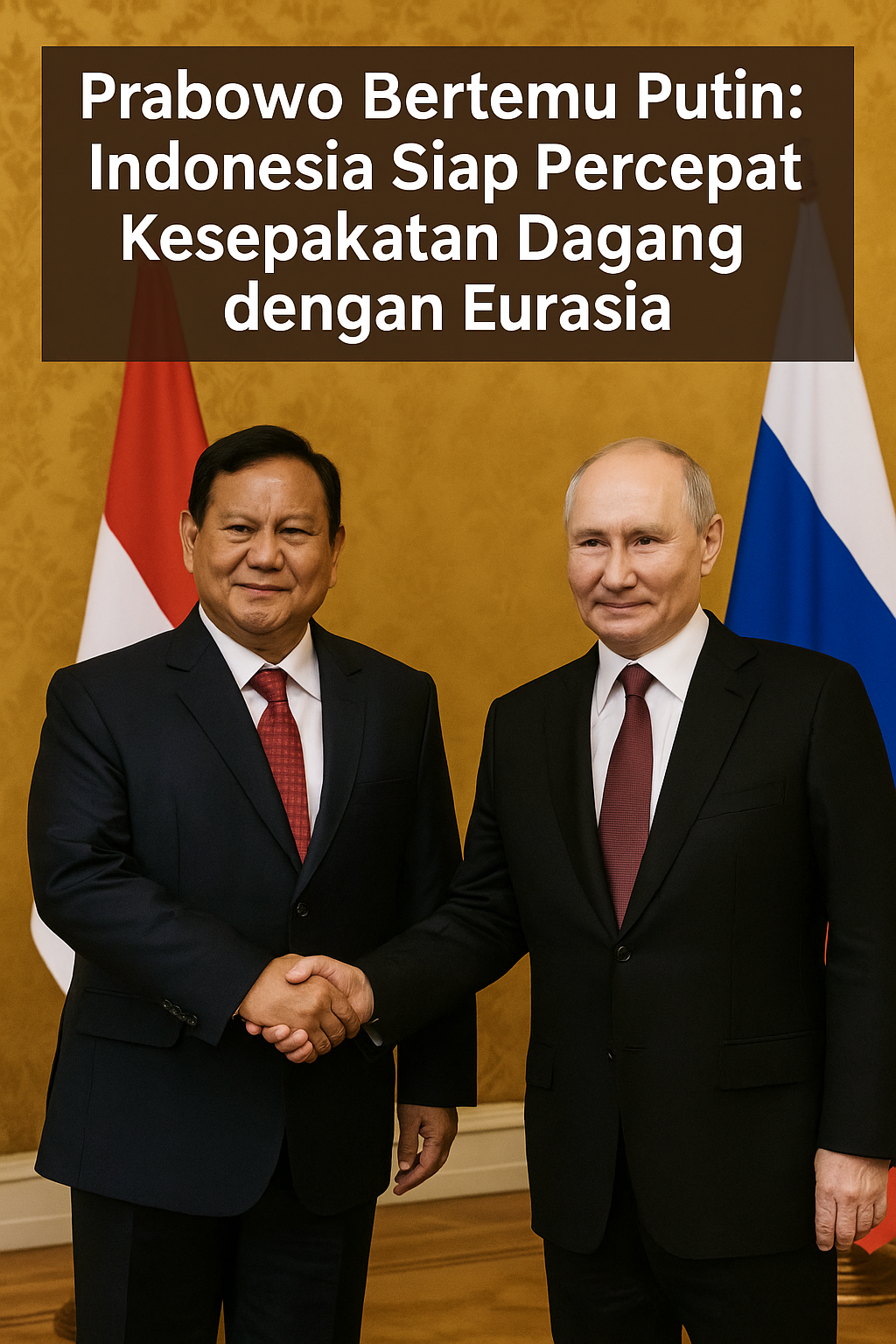 Prabowo Subianto & Vladimir Putin