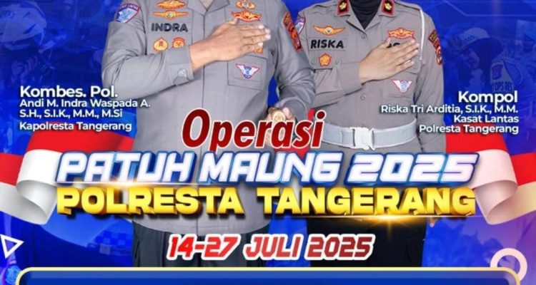 Poster Operasi Patuh Maung Polresta Tangerang